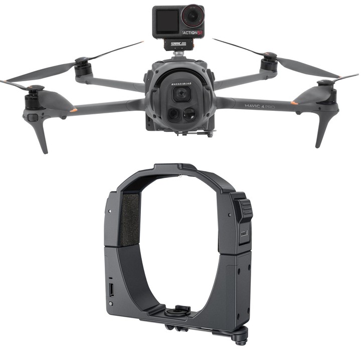 For DJI Mavic 4 Pro STARTRC Air-Dropping System Thrower Parabolic with Expansion Bracket (Black)