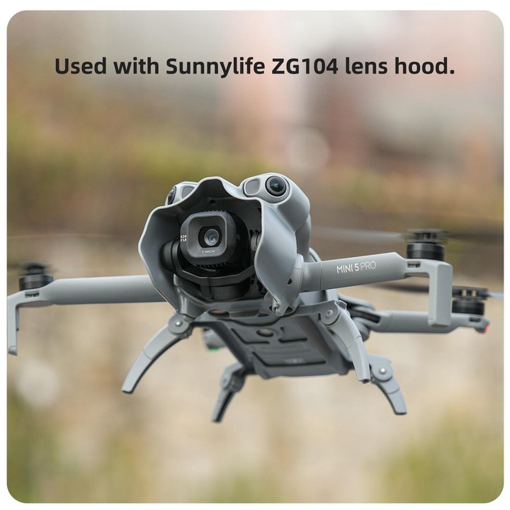 For DJI Mini 5 Pro Sunnylife Landing Gear Heightened Spider Gears Extensions Support Leg Protector (Gray-orange)