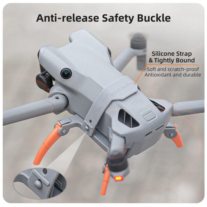 For DJI Mini 5 Pro Sunnylife Landing Gear Heightened Spider Gears Extensions Support Leg Protector (Grey)