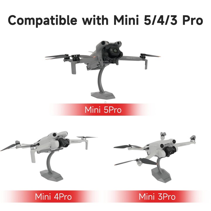 For DJI Mini 5 Pro / 4 Pro / 3 Pro Sunnylife Desktop Display Stand Drone Mount Exhibition Base Bracket (Grey)