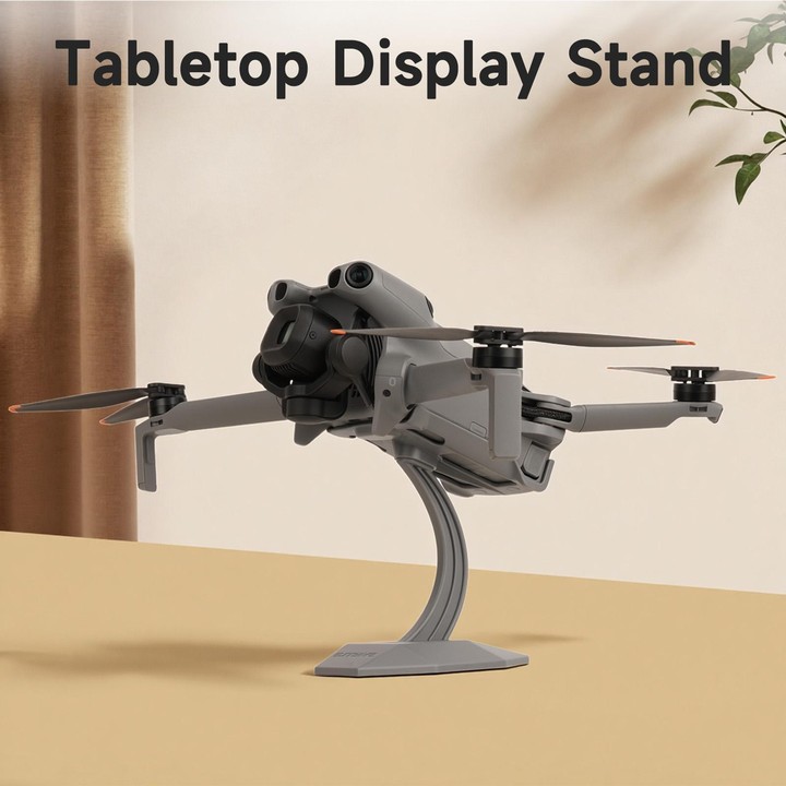 For DJI Mini 5 Pro / 4 Pro / 3 Pro Sunnylife Desktop Display Stand Drone Mount Exhibition Base Bracket (Grey)