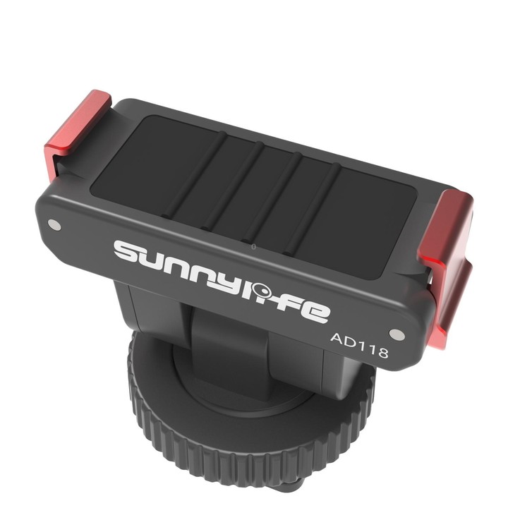 Sunnylife AD118 Sunnylife Cold Shoe Magnetic Quick Release Adapter Mount 1/4 180 Tilt Adjustable Selfie Stick Adapter Stand For