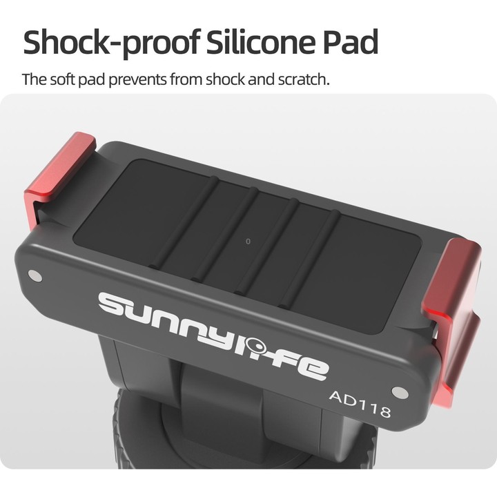 Sunnylife AD118 Sunnylife Cold Shoe Magnetic Quick Release Adapter Mount 1/4 180 Tilt Adjustable Selfie Stick Adapter Stand For