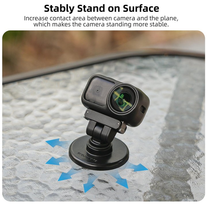 Sunnylife Quick-Release Dual-Direction Magnetic Base Mount 1/4 180 Tilt Adjustable Tabletop Base Bracket For DJI Osmo Nano / Act