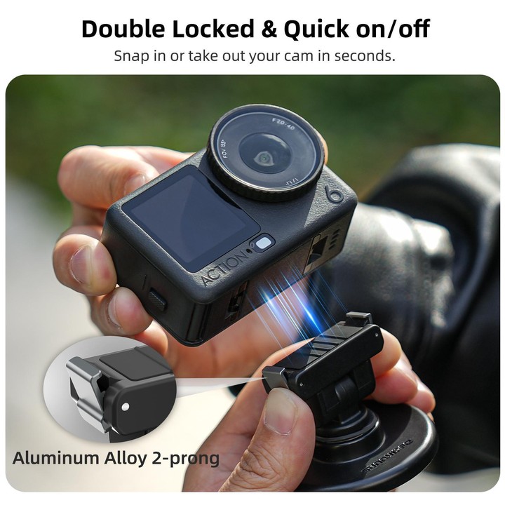 Sunnylife Quick-Release Dual-Direction Magnetic Base Mount 1/4 180 Tilt Adjustable Tabletop Base Bracket For DJI Osmo Nano / Act