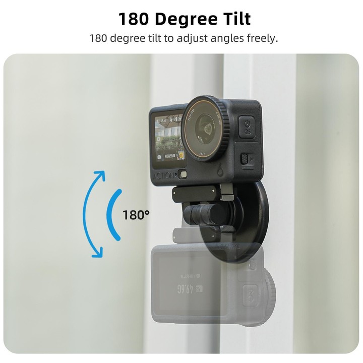 Sunnylife Quick-Release Dual-Direction Magnetic Base Mount 1/4 180 Tilt Adjustable Tabletop Base Bracket For DJI Osmo Nano / Act