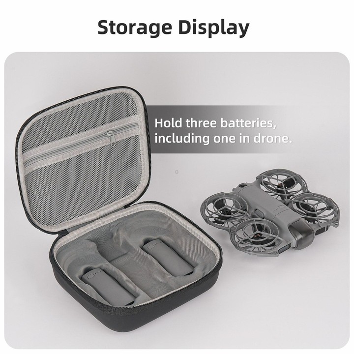 For DJI Neo 2 Sunnylife Portable Carrying Box Body Bag (Black)