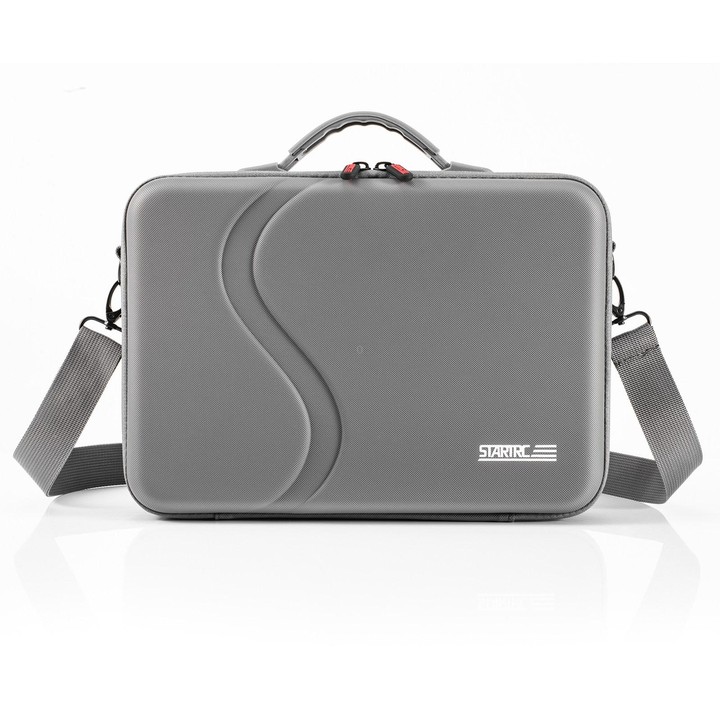 For DJI Osmo Action 5 Pro STARTRC Portable Handbag Shoulder PU Storage Bag (Dark Gray)