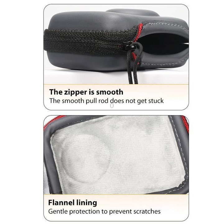 For DJI Osmo Action 5 Pro / 4 / 3 Mini Portable Body PU EVA Storage Bag (Black)