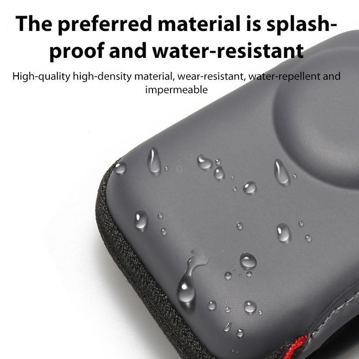 For DJI Osmo Action 5 Pro / 4 / 3 Mini Portable Body PU EVA Storage Bag (Black)