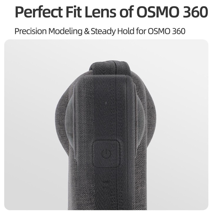 For DJI Osmo 360 Sunnylife Portable Body Half Coverage Storage Box Bag (Grey)