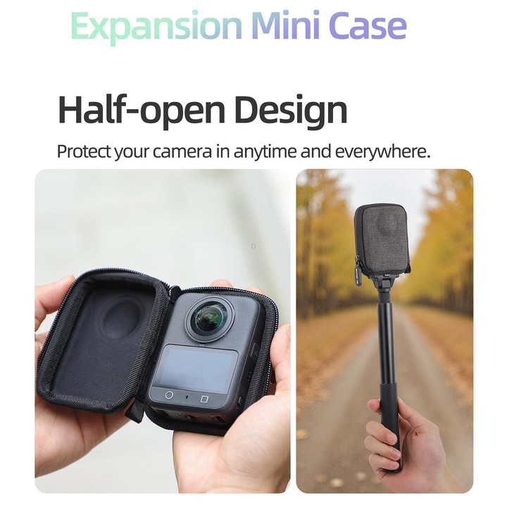 For DJI Osmo 360 Sunnylife Portable Body Half Coverage Storage Box Bag (Grey)