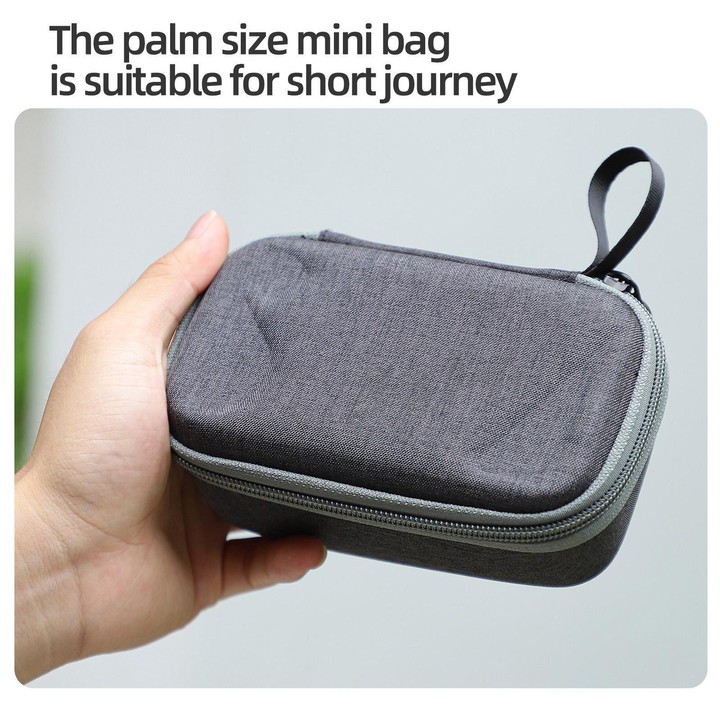 For DJI Osmo 360 Sunnylife Mini Travel Hard Storage Box Bag (Grey)