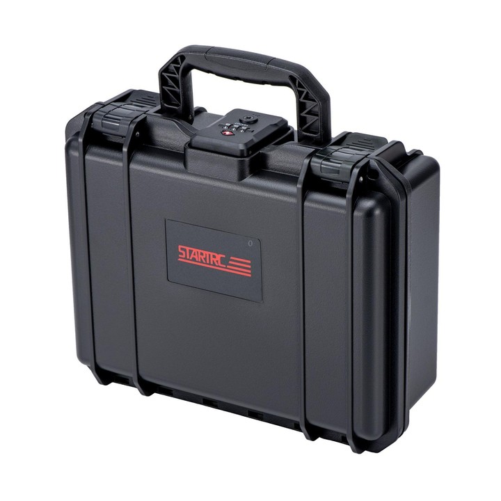 For DJI Osmo Pocket 4P STARTRC TSA Combination Lock Waterproof Dual-layer Suitcase Storage Box (Black)