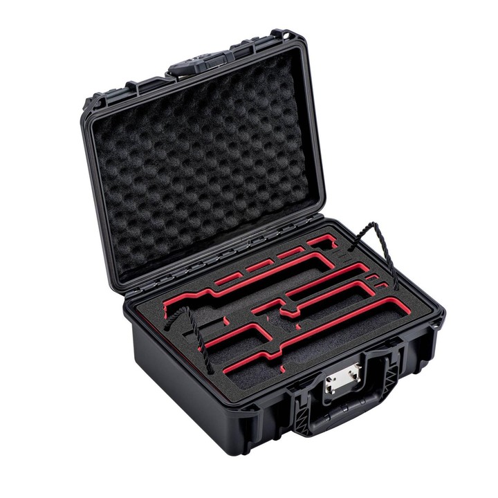 For DJI Osmo Pocket 4P STARTRC TSA Combination Lock Waterproof Dual-layer Suitcase Storage Box (Black)