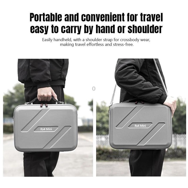 For DJI RS 4 Mini STARTRC Storage Case Box Suitcase (Dark Gray)