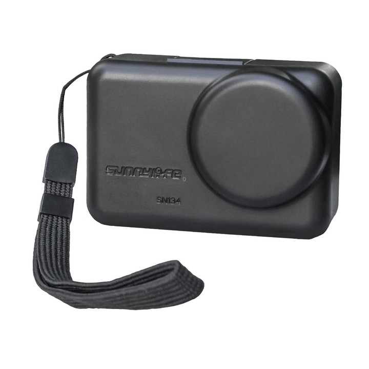 Sunnylife Portable Protective Cover Shock-proof Dust-proof Storage Box with Lanyard for DJI Osmo Action 6 / 5 Pro / 4 / 3 (Black