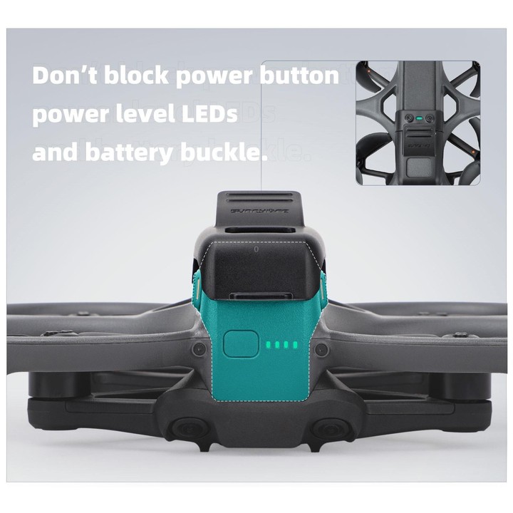 For DJI Avata 2 Sunnylife Battery Anti-release Buckle Clip Lock-up Anti-falling Battery Safety Lock Buckle Guard (Black)