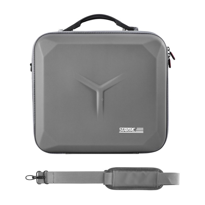 For DJI Mavic 4 Pro / RC 2 STARTRC Shoulder PU Storage Bag Handbag (Grey)