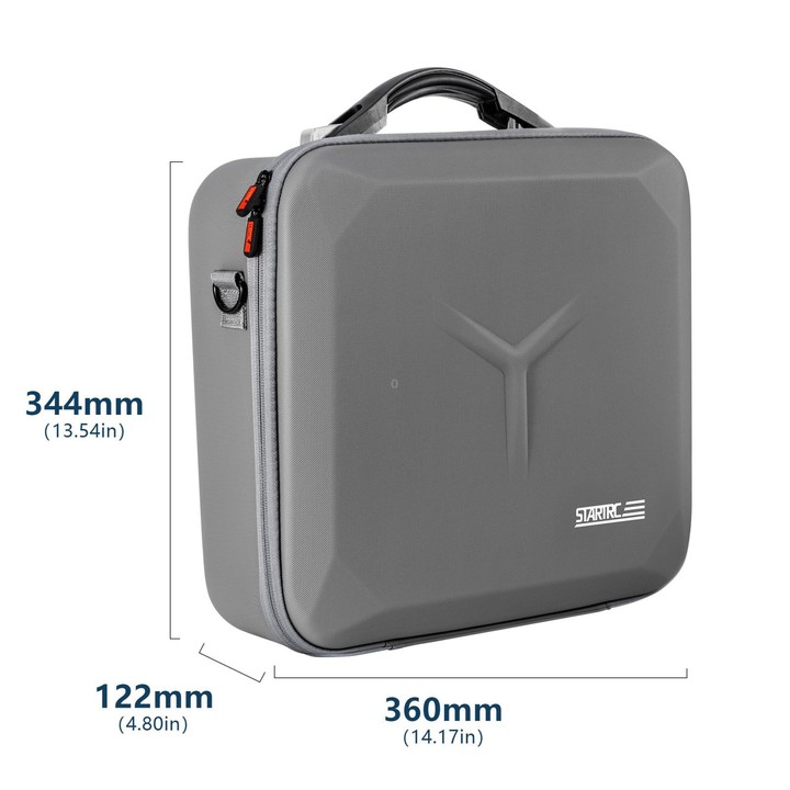 For DJI Mavic 4 Pro / RC 2 STARTRC Shoulder PU Storage Bag Handbag (Grey)