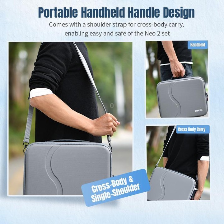 For DJI Neo 2 STARTRC Shoulder Storage Bag Handbag (Grey)