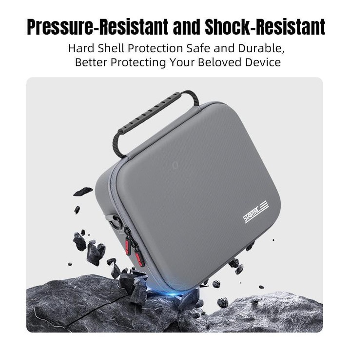 For DJI Neo 2 STARTRC PU Shoulder Storage Bag Drone Body Handbag (Grey)