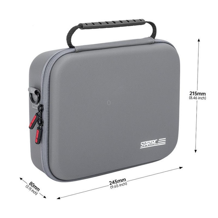 For DJI Neo 2 STARTRC PU Shoulder Storage Bag Drone Body Handbag (Grey)