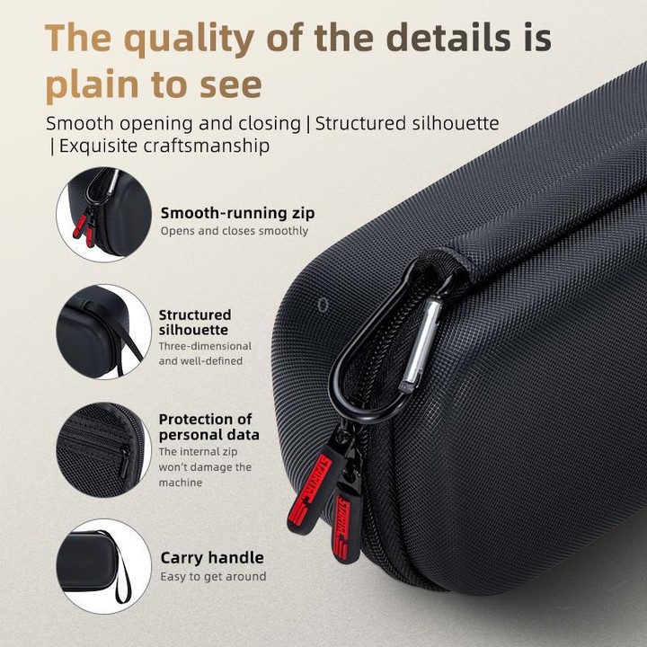 For DJI Osmo Pocket 4P STARTRC Portable Carrying Case Body Storage Bag (Black)