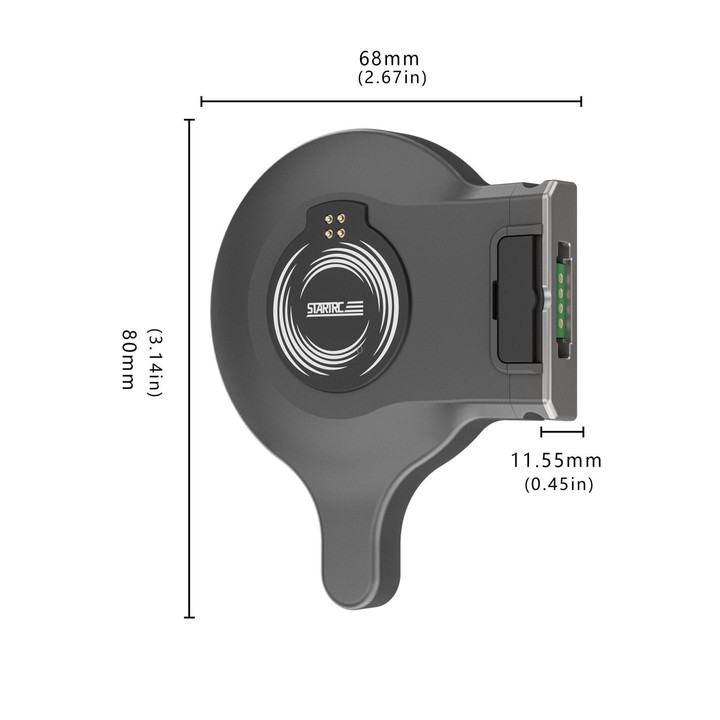 For DJI Osmo Mobile 7 / 7P / 8 STARTRC Magsafe Ring Adapter Phone Holder (Black)