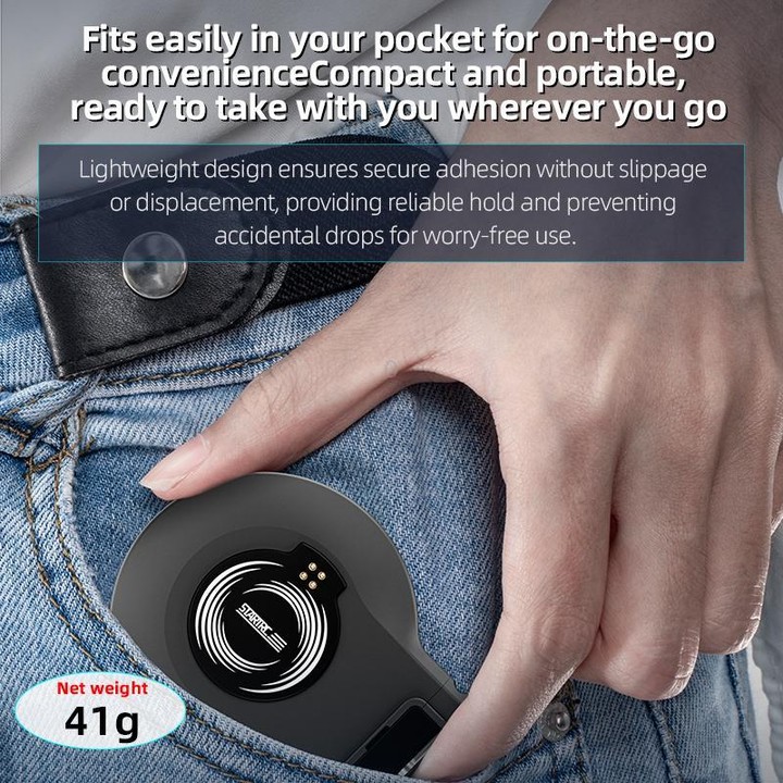 For DJI Osmo Mobile 7 / 7P / 8 STARTRC Magsafe Ring Adapter Phone Holder (Black)