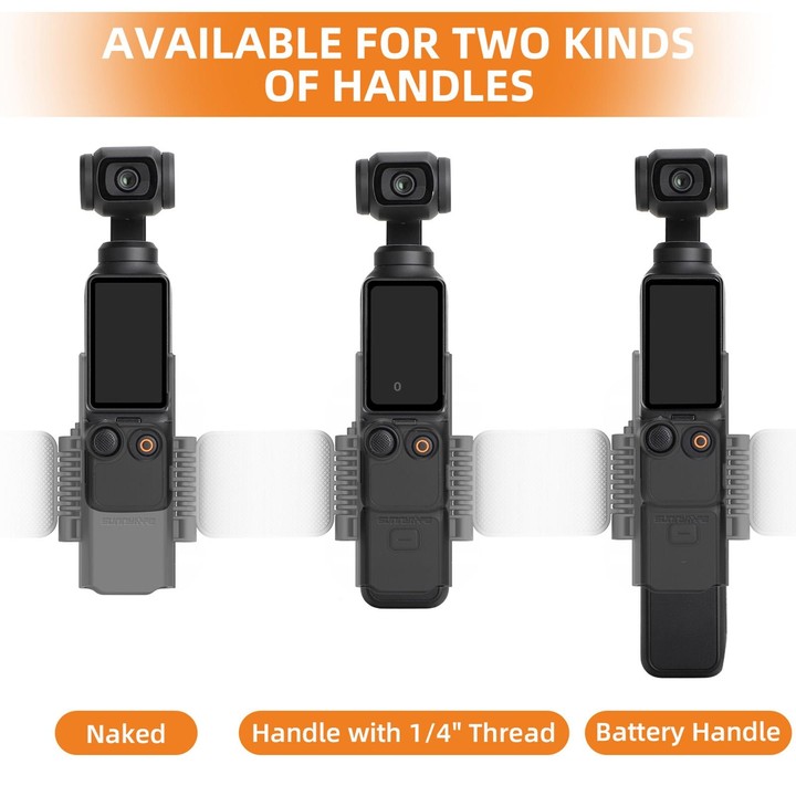 For DJI OSMO Pocket 4 / 3 Sunnylife ZJ756 Expanded Dual Phone Clamp Holder (Black)