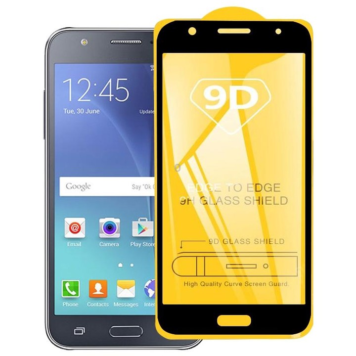 9D Full Glue Full Screen Tempered Glass Film For Galaxy J7