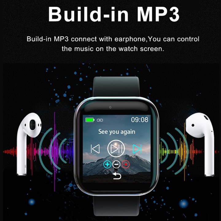 T3M 1.3 inch Color Screen Music Smart Bracelet, Built-in MP3, Support Sleep Monitor / Heart Rate Monitor / Blood Pressure Monito