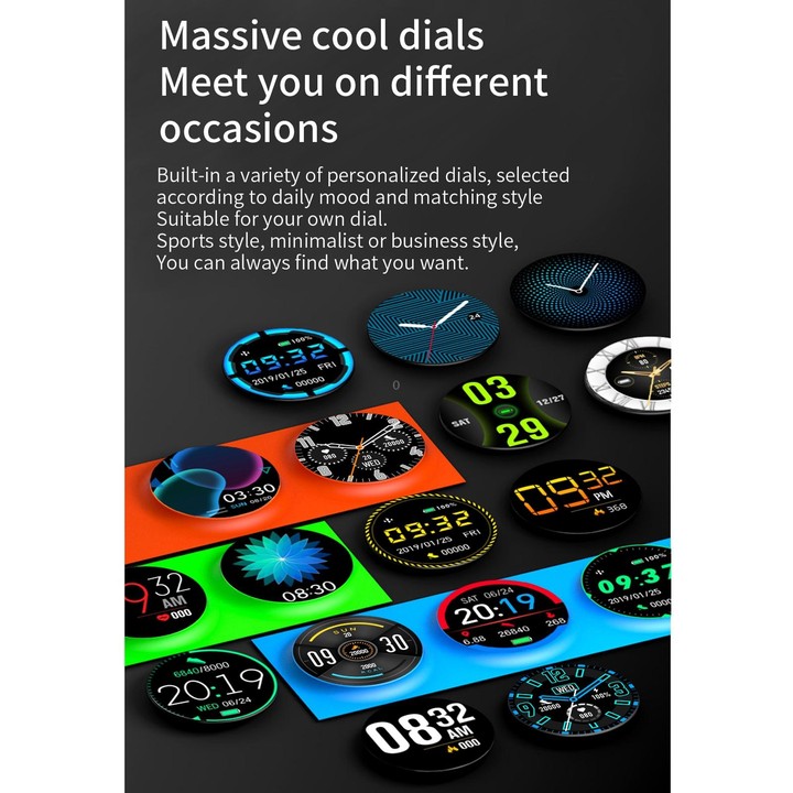 CF22 1.3 inch IPS Color Screen IP67 Waterproof Smart Watch, Support Sleep Monitor / Heart Rate Monitor / Blood Pressure Monitor(