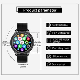 CF22 1.3 inch IPS Color Screen IP67 Waterproof Smart Watch, Support Sleep Monitor / Heart Rate Monitor / Blood Pressure Monitor(
