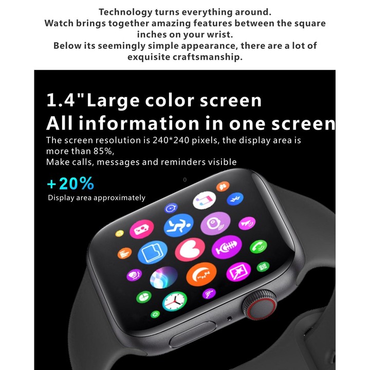 H55Pro 1.4 inch TFT Screen Smart Bluetooth Watch, Support Sleep Monitor / Heart Rate Monitor / Blood Pressure Monitor, Style: Si