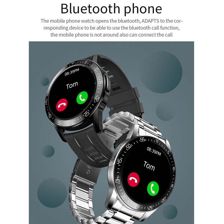 G3 1.3 inch Full-fit Round Screen Smart Watch, Support Sleep Monitor / Heart Rate Monitor / Temperature Monitoring(Black)