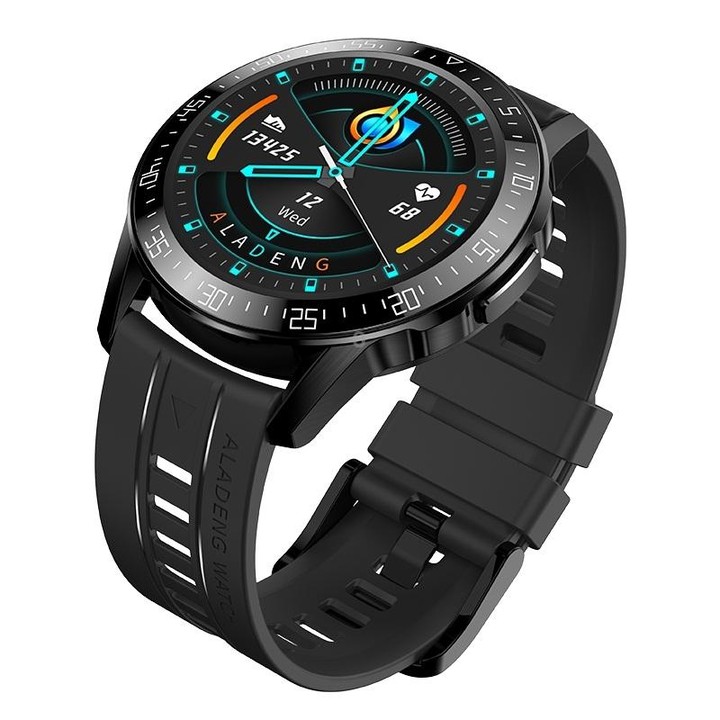 G3 1.3 inch Full-fit Round Screen Smart Watch, Support Sleep Monitor / Heart Rate Monitor / Temperature Monitoring(Black)