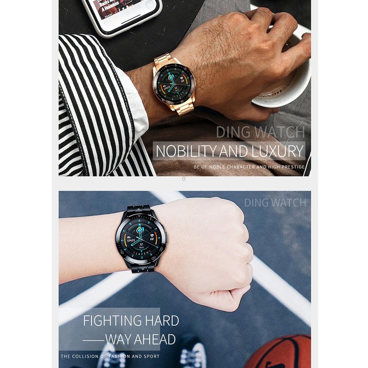 G3 1.3 inch Full-fit Round Screen Smart Watch, Support Sleep Monitor / Heart Rate Monitor / Temperature Monitoring(Black)