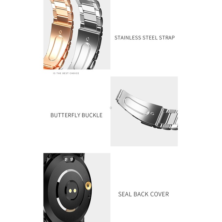 G3 1.3 inch Full-fit Round Screen Smart Watch, Support Sleep Monitor / Heart Rate Monitor / Temperature Monitoring(Black)