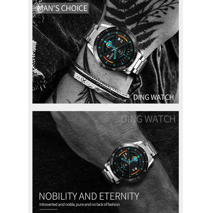 G3 1.3 inch Full-fit Round Screen Smart Watch, Support Sleep Monitor / Heart Rate Monitor / Temperature Monitoring(Black)