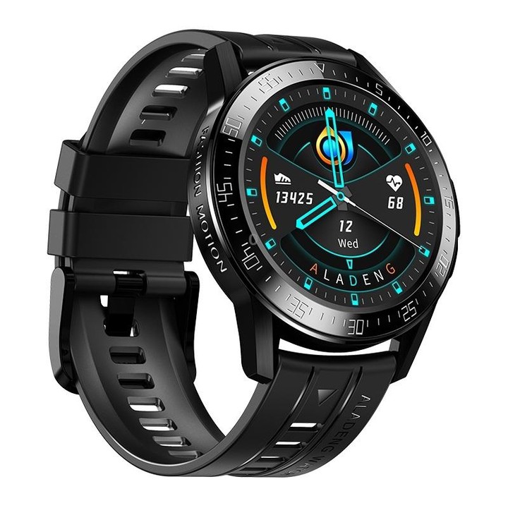 G3 1.3 inch Full-fit Round Screen Smart Watch, Support Sleep Monitor / Heart Rate Monitor / Temperature Monitoring(Black)