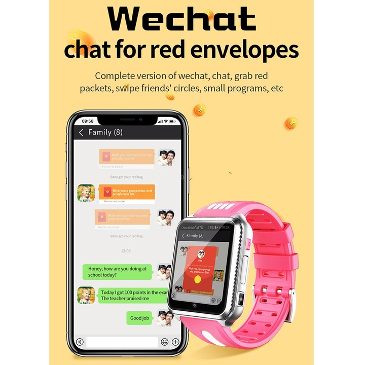 H1 1.54 inch Full-fit Screen Dual Cameras Smart Phone Watch, Support SIM Card / GPS Tracking / Real-time Trajectory / Temperatur