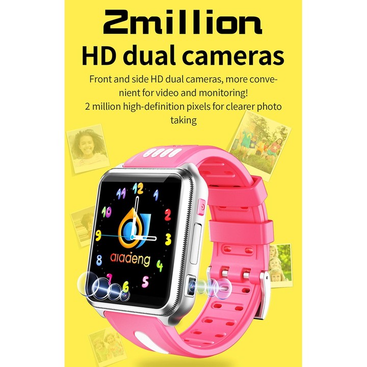 H1 1.54 inch Full-fit Screen Dual Cameras Smart Phone Watch, Support SIM Card / GPS Tracking / Real-time Trajectory / Temperatur