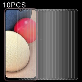 10 PCS For Samsung Galaxy A02s 0.26mm 9H 2.5D Tempered Glass Film