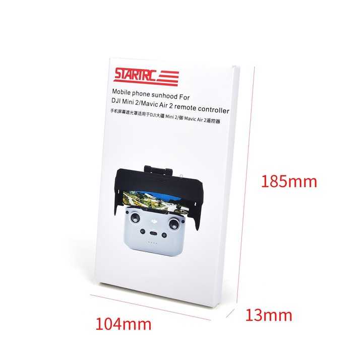 STARTRC 1108859 Dedicated Foldable Remote Control Magnetic Sunshade Anti-reflective Plate for DJI Mini 2 / Mavic Air 2 / Air 2S(