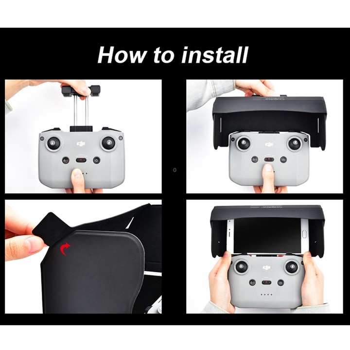STARTRC 1108859 Dedicated Foldable Remote Control Magnetic Sunshade Anti-reflective Plate for DJI Mini 2 / Mavic Air 2 / Air 2S(