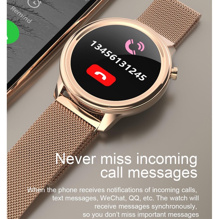 F80 1.3 inch TFT Color Screen IP68 Waterproof Women Smart Watch, Support Body Temperature Monitor / Blood Pressure Monitor / Men