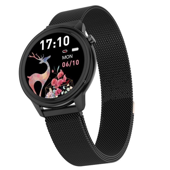 F80 1.3 inch TFT Color Screen IP68 Waterproof Women Smart Watch, Support Body Temperature Monitor / Blood Pressure Monitor / Men