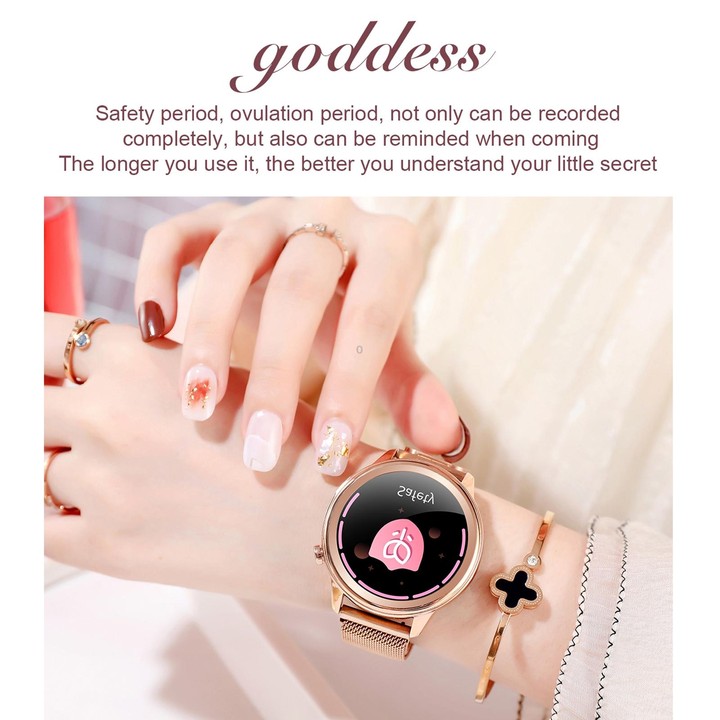 F80 1.3 inch TFT Color Screen IP68 Waterproof Women Smart Watch, Support Body Temperature Monitor / Blood Pressure Monitor / Men